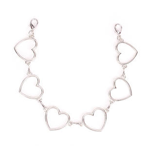 Colgante de cadena metálica con forma de corazón, decoración de aleación para mujer, accesorios para mochila - Product Image 5