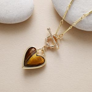 Labradorite Heart <b>Necklace</b> Gold or Silver <b>Toggle</b> Healing Crystal Jewelry Boho Pendant Gift for Her Stone Pendant - Product Image 5