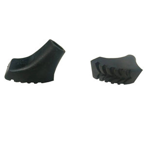 Protector de Punta para Bastón de Senderismo de Goma, Forma de Pezuña de Caballo, Antideslizante, Color Negro, 5.5 cm de Longitud - Product Image 4