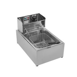 <span class=keywords><strong>Friteuse</strong></span> électrique en acier inoxydable à réservoir simple/<span class=keywords><strong>double</strong></span>, directement de l'usine, pour brochettes, frites et autres aliments frits, 36V - Product Image 4
