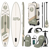 Planche de paddle gonflable haut de gamme tout-en-un avec pont large et stable, tapis antidérapant et accessoires complets pour débutants