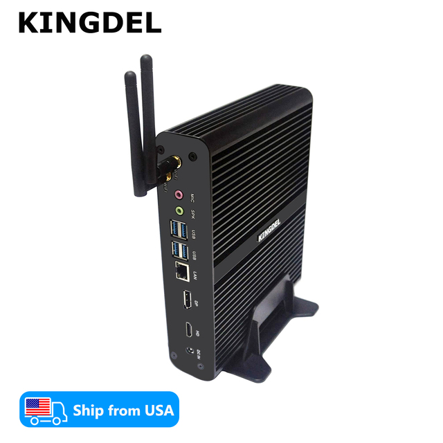 US Stock 10th Gen i7 Fanless Mini PC 32GB DDR4 512GB NVMe SSD 4K HD DP Business Desktop 32GB DDR4+512GB NVMe SSD