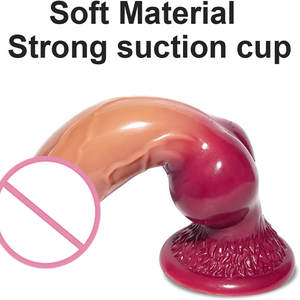 S/M/L/Xl/Xxl Realistische Enorme Hondenknoop <span class=keywords><strong>Dildo</strong></span> Siliconen <span class=keywords><strong>Dildo</strong></span> Voor Vrouwen Dier <span class=keywords><strong>Penis</strong></span> Anale Plug Prostaat Zachte Zuignap Volwassen Speelgoed - Product Image 2