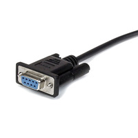 Cable Serial DB9 RS232 Macho a Hembra, Cable de Extensión de Módem Nulo, Línea Cruzada TX RX para Comunicación de Datos