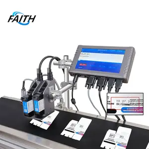 water proof automatic 12.7mm expiry date batch coding logo tij online inkjet printer with Conveyor belt paging machine