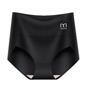 Culotte gainante taille haute pour femme Mead, couleur unie, entrejambe en coton, contrôle du ventre - Product Image 5