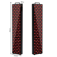 Panneau de luminothérapie LED rouge pour le corps entier, appareil de soin de la peau infrarouge avec prise américaine