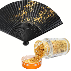 0.1g 24 <span class=keywords><strong>k</strong></span>正品食用金叶金片箔食品可食用金叶叶烘焙蛋糕面部美容化妆品 - Product Image 1