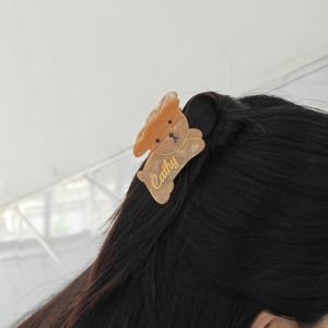 Sheshares กิ๊บหนีบผมอะคริลิคสำหรับเด็กผู้หญิงที่หนีบผมรูปกระต่ายน่ารักชื่อออกแบบได้ตามต้องการ - Product Image 6