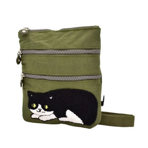 Wholesale custom adjustable nylon messenger <b>bag</b> unisex casual small wallet zipper shopping <b>shoulder</b> messenger <b>bag</b> - Product Image 2