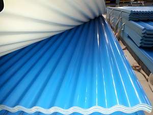 GL GI PPGI PPGL Feuilles de toiture ondulées et forme spéciale de tuiles <span class=keywords><strong>en</strong></span> extérieur Application avec <span class=keywords><strong>film</strong></span> de peinture PE HDP PVDF - Product Image 3