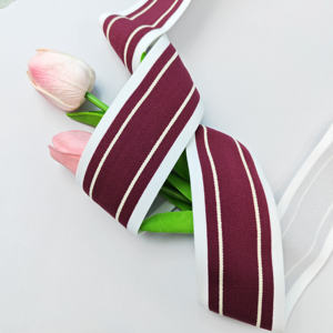 Custom Nylon Woven Webbing Tape Durable 3D 50mm Factory Design Polyester Jacquard <b>Elastic</b> Ribbons Logo Strap Printed for Gifts - Product Image 6