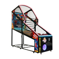 Machine de jeu d'arcade de basket-ball à jetons d'intérieur commerciale
