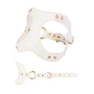 Arnés de cuero premium con cierres rápidos fáciles de poner y quitar, acolchado para perros, para cachorros energéticos y perros pequeños. - Product Image 1