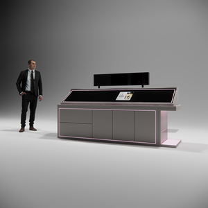 Estantes de exhibición de aluminio para decoración de tienda de cosméticos de mejor diseño, vitrina y escaparate de vidrio de estilo exquisito - Product Image 5