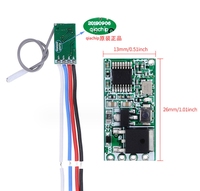 433MHz sans fil RF télécommande DC6V 12V 24V Mirco commutateur récepteur Module bricolage avec émetteur longue portée lumière marche/arrêt