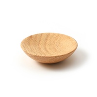 Poignée de meuble en bois de chêne rouge, forme bol rond, pour armoire, commode, placard, quincaillerie en bois à trou unique