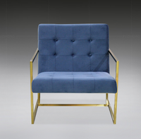 Chaise de salle à manger moderne en acier inoxydable, nouveau design
