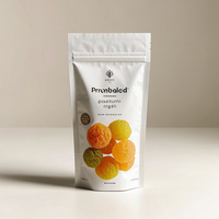Op maat gedrukte verpakkingen voor gevriesdroogd fruit, hersluitbare staande pouches, geurdicht, vochtbestendig, mylar zakken met uw logo