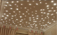 Panneau acoustique de plafond en Fiber de Polyester, 1 pièce, lumière scintillante, ciel étoilé, pour Home cinéma, animaux domestiques