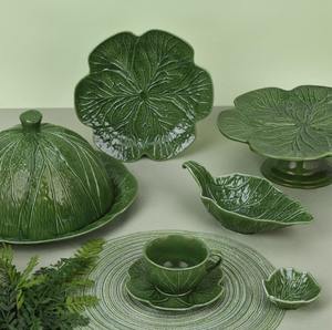 ชุดอาหารเซรามิกนูนลาย 3 มิติ ขายดี ทนทาน ลายกะหล่ำปลี สำหรับงานแต่งงาน โรงแรม งานเลี้ยง ปรับแต่งได้ ขายส่ง - Product Image 5