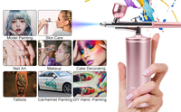 Portable Air Brush Pistolet Sans Fil Aérographe Compresseur pour Maquillage Nail Art Gâteau Décoration Air Brush Ombre Nail Machine