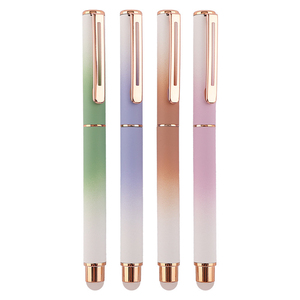 Stylo effaçable à dégradé de couleurs, cartouche d'encre rechargeable, logo personnalisé, pour la pratique de l'écriture manuscrite <span class=keywords><strong>des</strong></span> élèves du primaire, fournitures scolaires, cadeau - Product Image 1