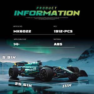 1:8 RC MOC Nieuwe 42171 F1 W14 E Technologie Prestatie Bouwstenen Race Supercar Assemblage Voertuig Model Auto Speelgoed - Product Image 5