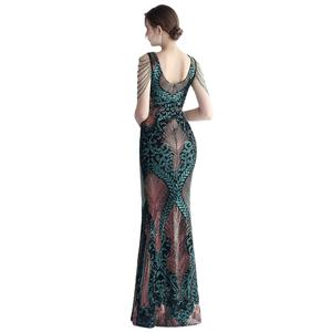 ج الملابس أحدث بريق امرأة حورية البحر العشاء مساء اللباس كوكوكوتيل فساتين طويلة لارتداء الحزب - Product Image 3