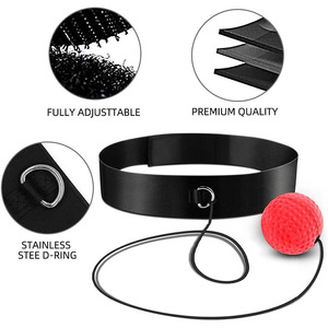 Ensemble Balle <span class=keywords><strong>de</strong></span> Frappe Agilité avec Bandeau Balle <span class=keywords><strong>de</strong></span> Réflexe <span class=keywords><strong>de</strong></span> <span class=keywords><strong>Boxe</strong></span> pour l'Entraînement <span class=keywords><strong>de</strong></span> Vitesse, Compétences <span class=keywords><strong>de</strong></span> Combat et Coordination Main-Œil - Product Image 3