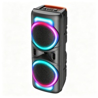 Altavoces Estéreo para el Hogar, Altavoz para Karaoke en Exteriores con Subwoofer y Bajos Profundos, 3.7V 3600mAh, Micrófono Inalámbrico, Cable de Alimentación USB de 80cm