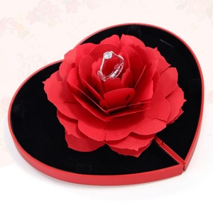 Boîte à bijoux créative, cadeau populaire, boîte à bague rose pour déclaration d'amour, série Forêt, pour demande en mariage, bague diamant, Noël - Product Image 3