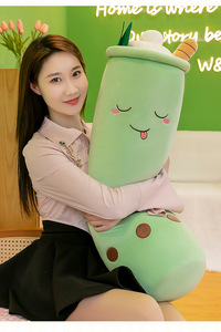 Peluche en forme de tasse de thé au lait aux fruits, grande et mignonne, de qualité douce, oreiller de sommeil pour bébé avec rembourrage en PP, type <span class=keywords><strong>bulle</strong></span> - Product Image 3