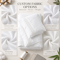Ensemble de literie en satin 100% coton de luxe pour hôtel 5 étoiles, avec bordure en dentelle, housse de couette, drap et taies d'oreiller, pour la vente en gros aux hôtels