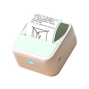 Blue tooth Inkless Thermal Label Printer 203DPI 56-58mm Roll Paper 1200mAh <b>Mini</b> Device For Student Exercise Question <b>Printing</b> - Product Image 1