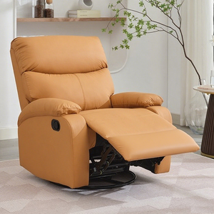 Conjunto de Sofá Reclinable Extensible Moderno con Masaje Eléctrico y Manual, Tapizado en Cuero Sintético, Estructura Metálica, Color Opcional - Product Image 2