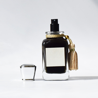Botol Parfum Spray Kaca Persegi Grosir 30ml 50ml 100ml Mewah Kosong dengan Pompa Semprot Hot Stamping dan Kotak Kemasan