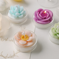 AIKUN Bougies parfumées à la cire de soja pour décoration de maison de luxe, petites bougies parfumées naturelles de longue durée pour plantes succulentes