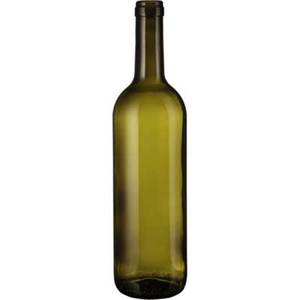 Bouteille en verre de couleur transparente 0.75 Lt Type 'Bordolese' pour outil de tournage de vin - Product Image 2