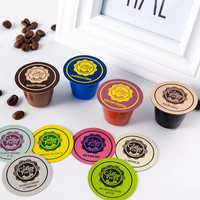Couvercle personnalisé compatible avec les capsules de café en aluminium Nespresso, boîte d'emballage pour capsules de café Nespresso