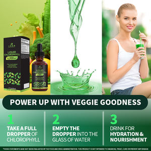 OEM/ODM buona vendita clorofilla a base di erbe gocce di integratori antiossidanti per adulti riduce l'alito cattivo e l'odore del corpo - Product Image 2