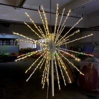 Décoration LED extérieure, globe paysager de rue, motif de Noël 3D, boules LED
