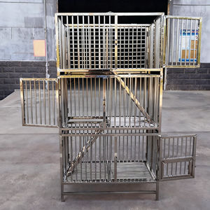 Lüks Paslanmaz Çelik Köpek Kulübesi Kolay Kurulumlu Evcil Hayvan Kafesi Kutulu Açık Hava Hayvan Çiti - Product Image 5