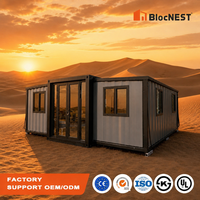 Kit de maison préfabriquée extensible pour toute la famille avec un design moderne pour les aventures de camping et la vie en milieu extrême