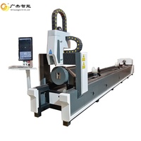 Mesin Pemotong Pipa Logam Laser Serat CNC Pemotong Tabung Rotary Chuck Cypcut Rel Pemandu Hiwin Kecepatan Pemotongan Akurasi Tinggi 40m/menit