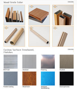 Fabricante de aluminio de 25x25mm, Serie 6000, perfiles de tubos huecos cuadrados, Material de grano de madera de combustión <span class=keywords><strong>tubular</strong></span> para puertas al aire libre - Product Image 6