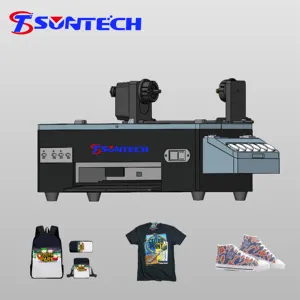 SUNTECH Impresora Pequeña A3 24 en Impresora DTF Máquina de Impresión de Camisetas Digital Comercial XP600 DTF Epson head