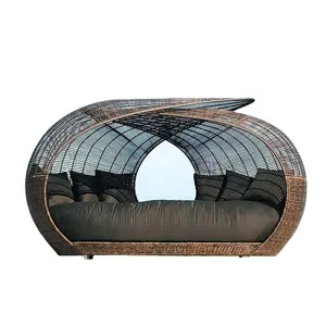 poly rattan sunbed beach chair sex furniture canopy sofa bed