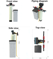 Réservoir adoucisseur d'eau en PRV 220V avec pompe PLC pour usage domestique et hôtelier, filtration 500L/H – Approvisionnement direct usine Chine