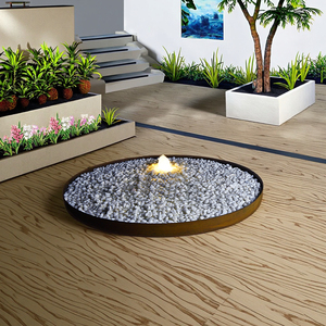 Thác nước corten thép bát nước trước rỉ sét đài phun nước với máy bơm ánh sáng và đá nước ngầm tính năng - Product Image 4